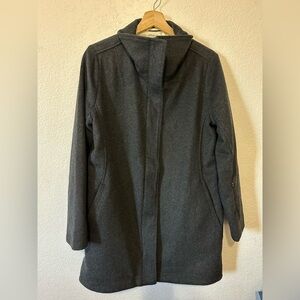 Pendleton Water Resistant Cascade Wool Campbell Charcoal Coat - Size Small